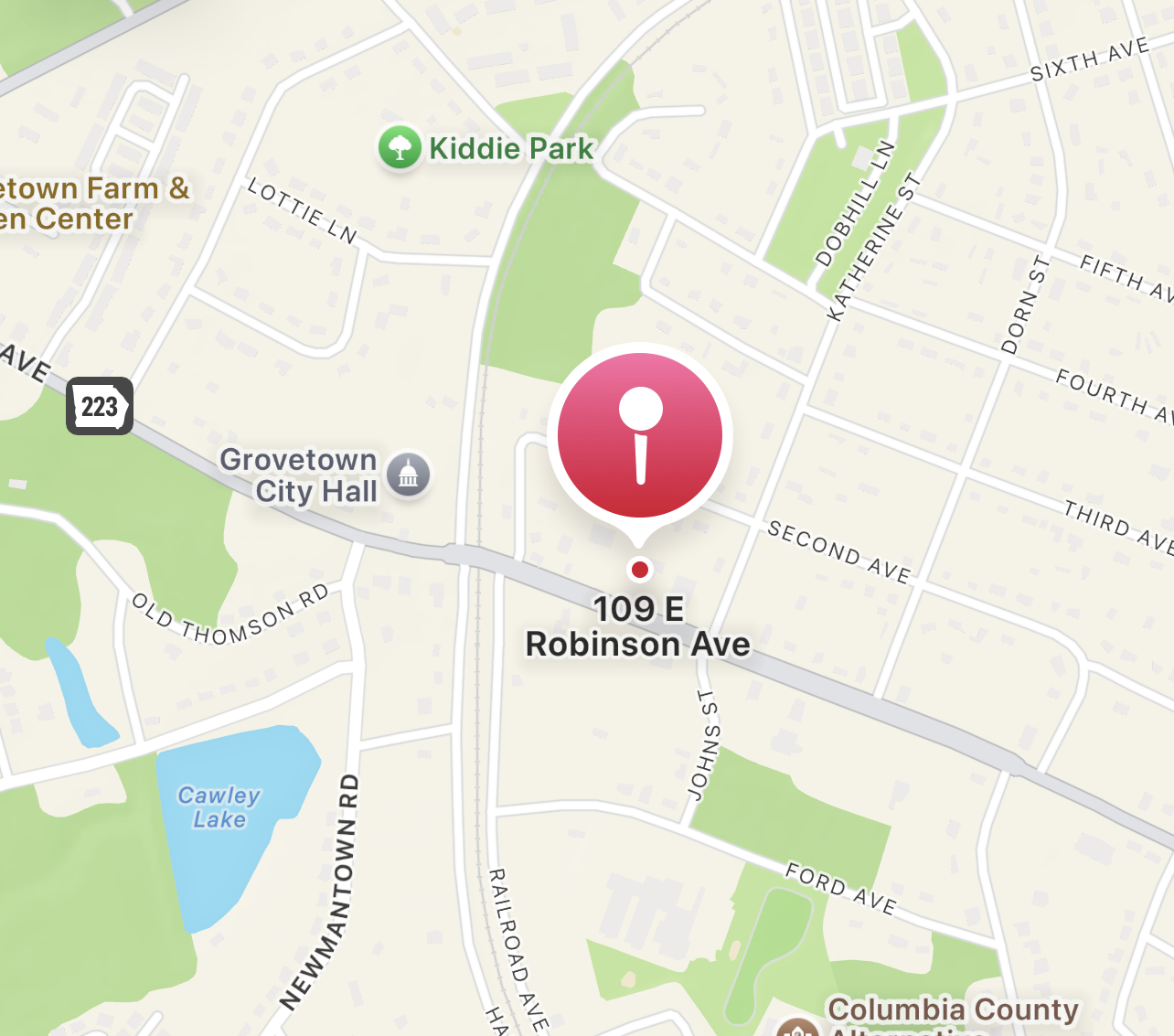 Church location